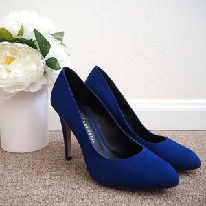 Rock & Republic Royal Blue Suede Heels